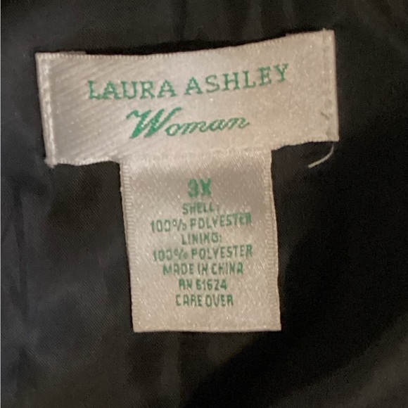 🧥 Career Jacket Laura Ashley WOMAN 3X Black Textured Blazer or Jacket EPLC - Picture 8 of 16
